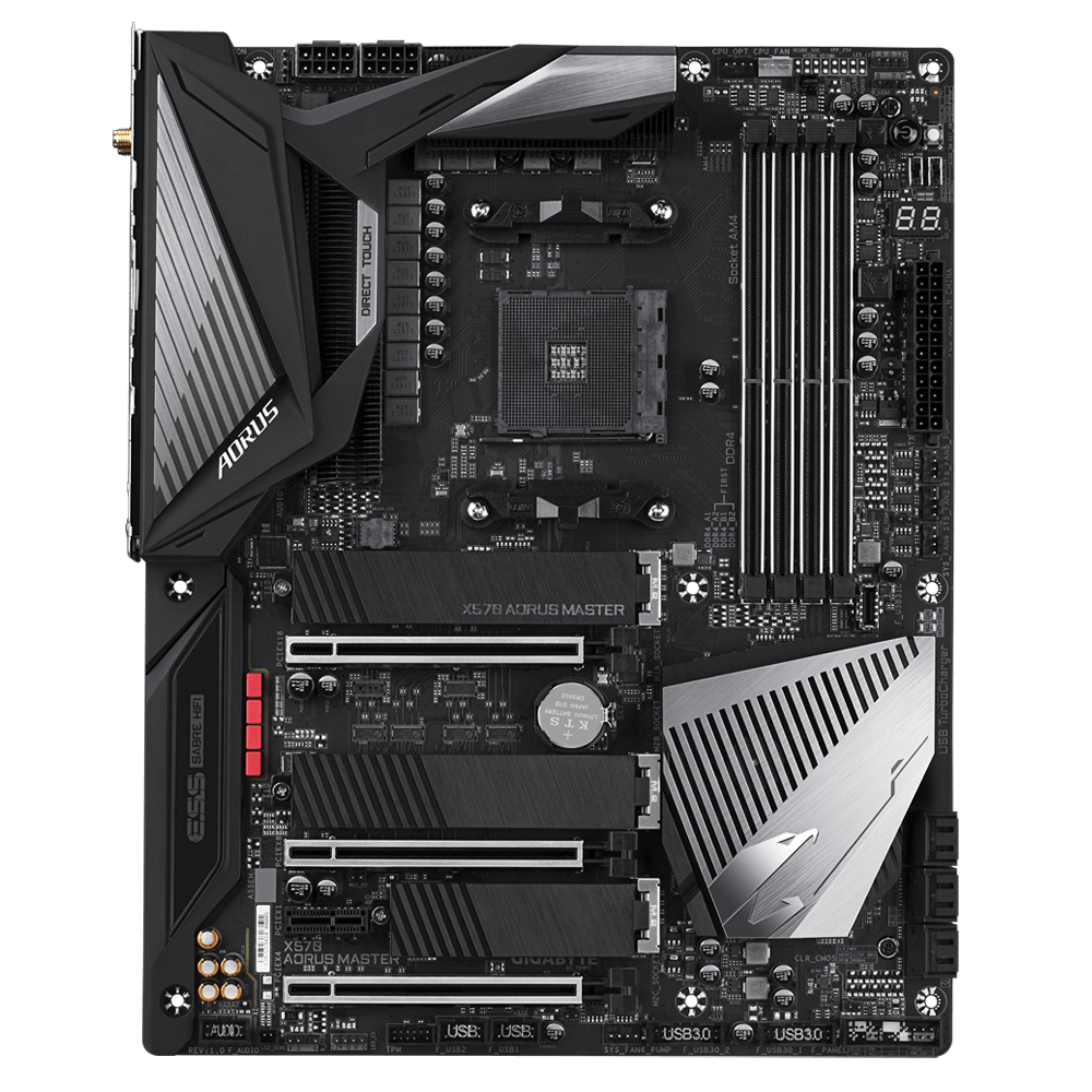マザーボード Aorus X 570 AORUS MASTER X570 AORUS MASTER (rev. 1.0) Key Features | Motherboard