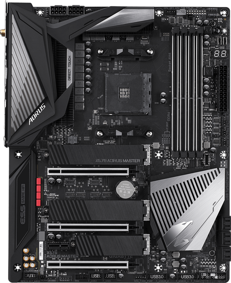 GIGABYTE X570 AORUS MASTER マザーボード X570 AORUS MASTER (Rev. 1.0) - GIGABYTE Canada