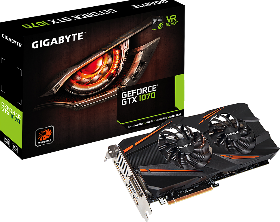 كروت الجرافيك - GeForce® GTX 1070 WINDFORCE 8G