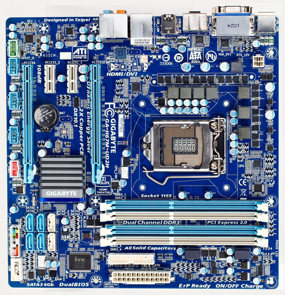 GAH67MUD2H (rev. 1.1) Overview Motherboard GIGABYTE Global