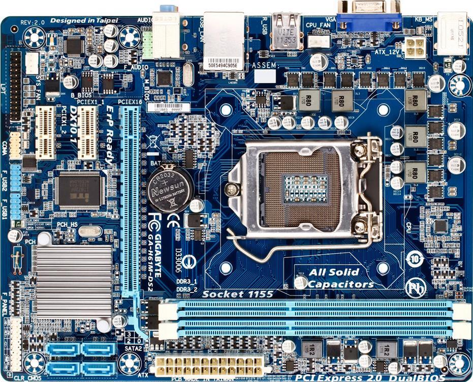 GIGABYTE GA-H61M-DS2 マザーボード＋core i7cpu GA-H61M-DS2 (Rev. 2.0) Motherboard - GIGABYTE U.S.A.