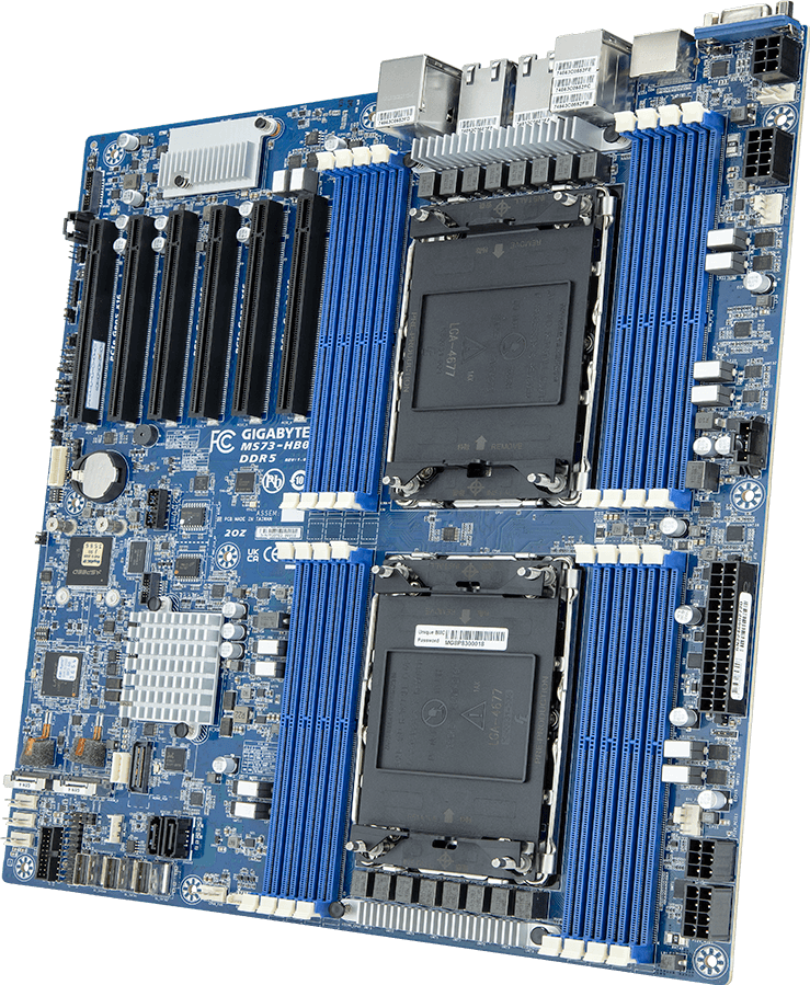 MS73-HB0 - Motherboard - 5th/4th Gen Intel® Xeon® Scalable - E-ATX DP 10Gb/s Intel Ethernet Controller