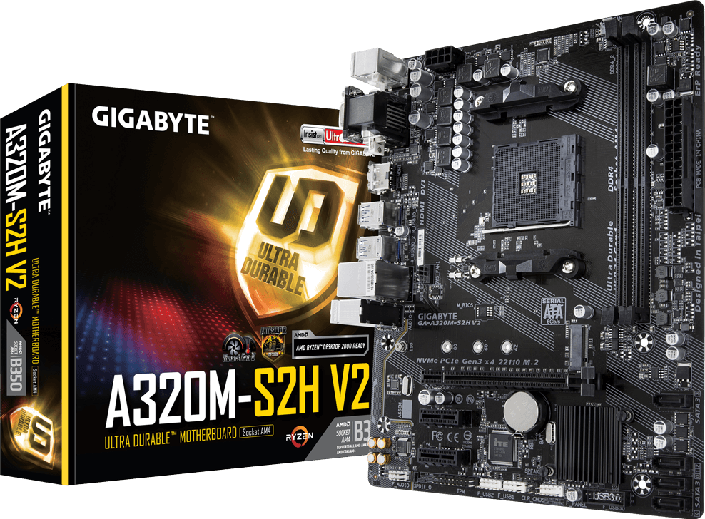 Moederbord - GA-A320M-S2H V2