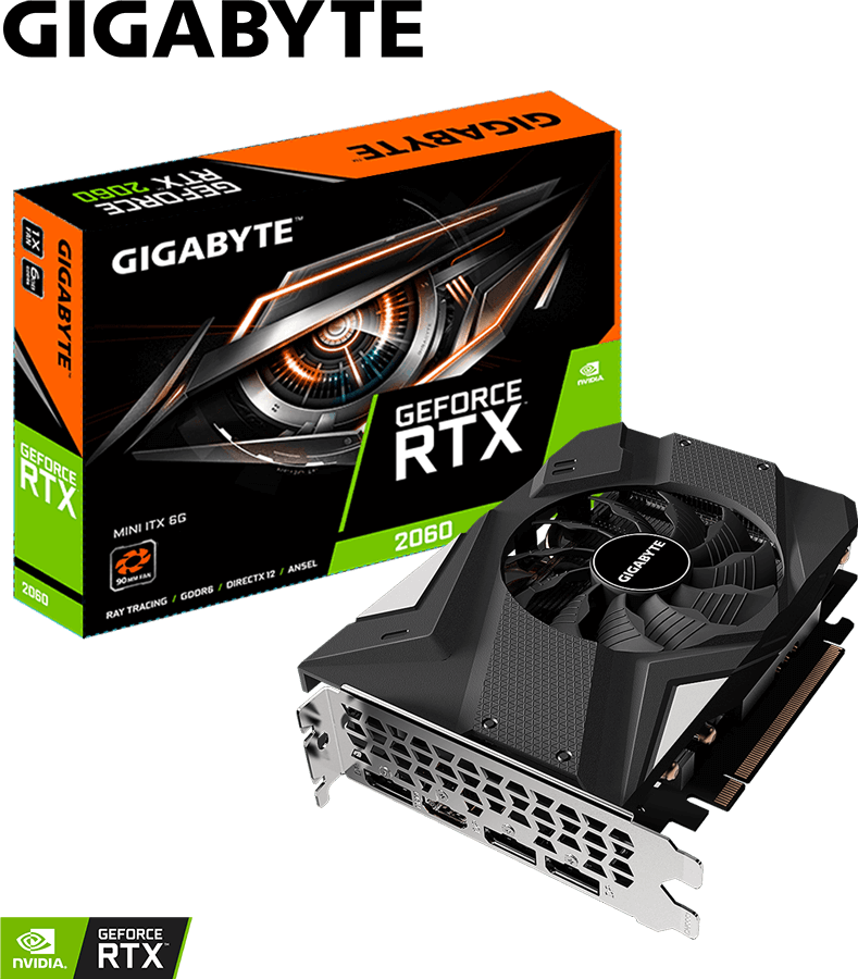 Geforce RTX™ 2060 MINI ITX 6G Graphics Card - GIGABYTE Global