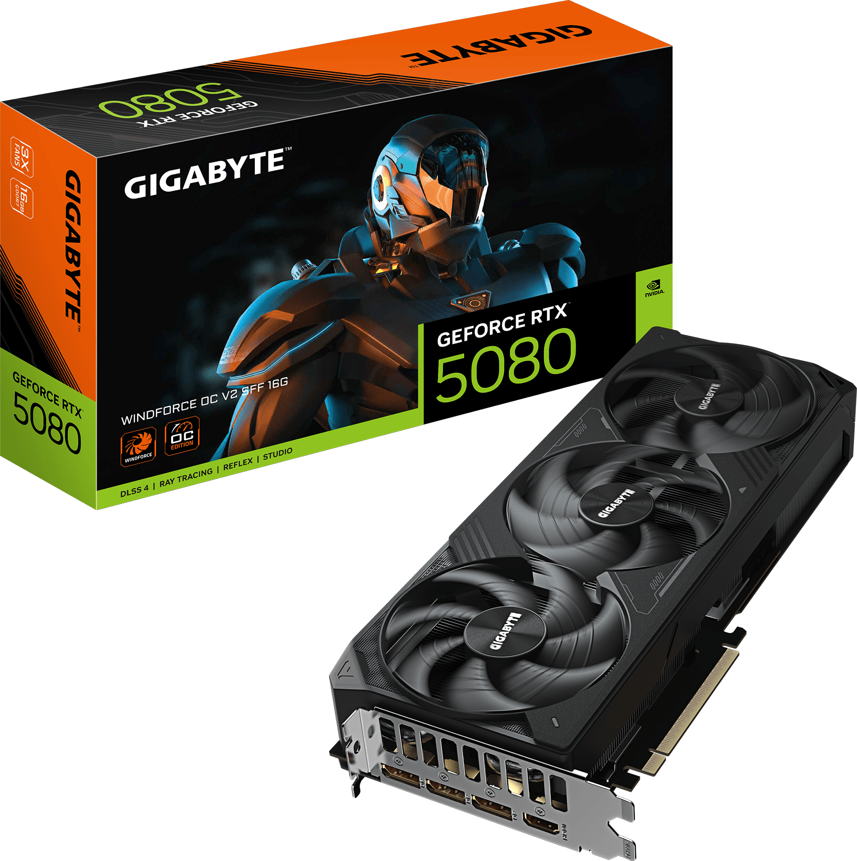 GeForce RTX™ 5080 WINDFORCE OC V2 SFF 16G グラフィックスカード
