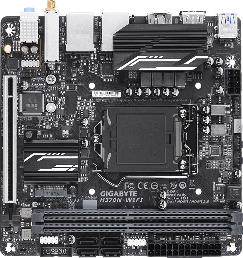 H370N WIFI (Rev. 1.0) マザーボード - GIGABYTE Japan