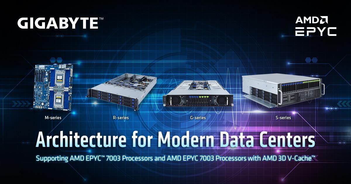 GIGABYTE verbetert technische computing met AMD EPYC-processors voor de datacenter