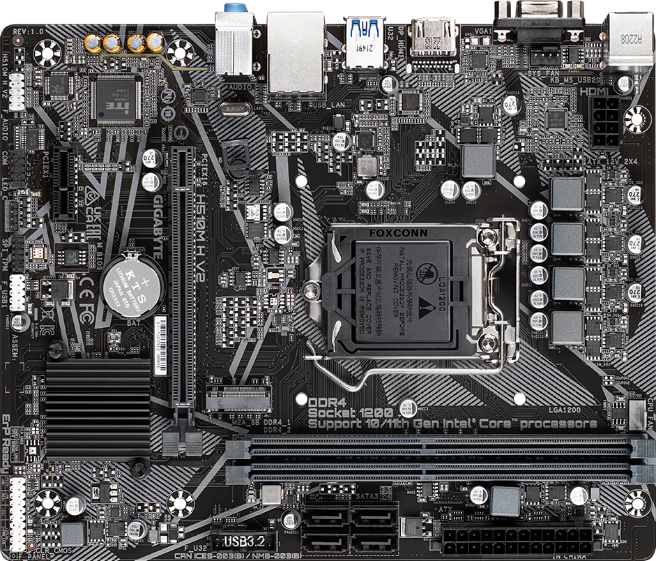 H510M H V2 (Rev. 1.0) Motherboard - GIGABYTE European Union