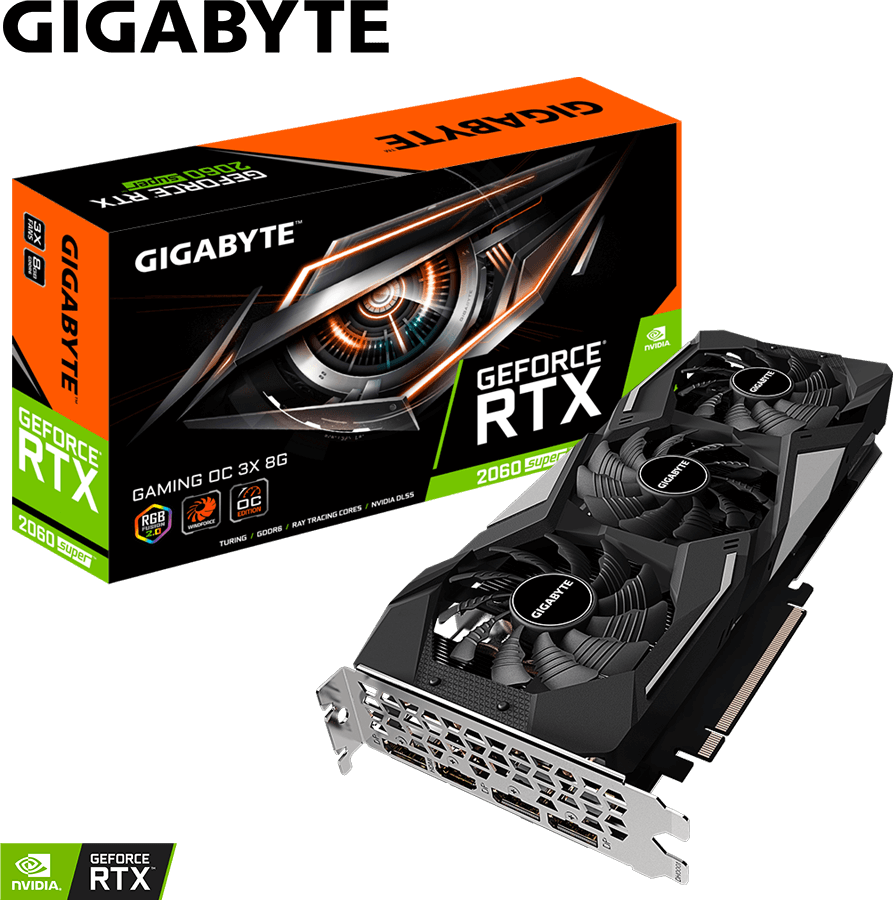 GeForce® RTX 2060 SUPER™ GAMING OC 3X 8G (Rev. 1.0) - GIGABYTE Global