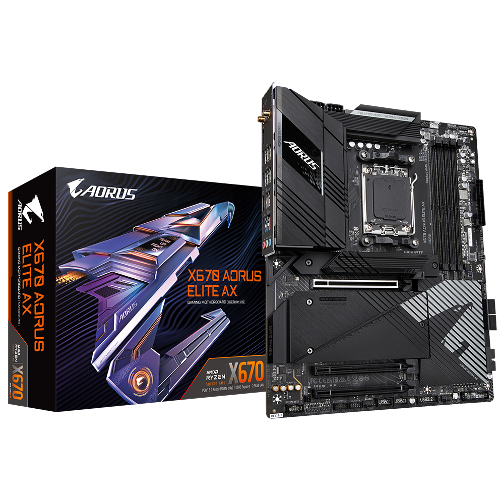 PCハード　[14日間保証付き] マザーボード AORUS X670 AORUS ELITE AX rev.1.0 (メーカー整備品) Png