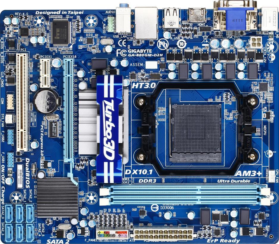 Motherboard - GA-880GM-D2H