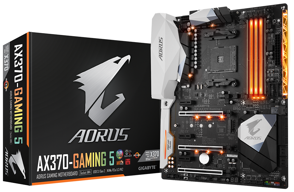 GA AX370 Gaming 5 rev. 1.0 Key Features Motherboard GIGABYTE