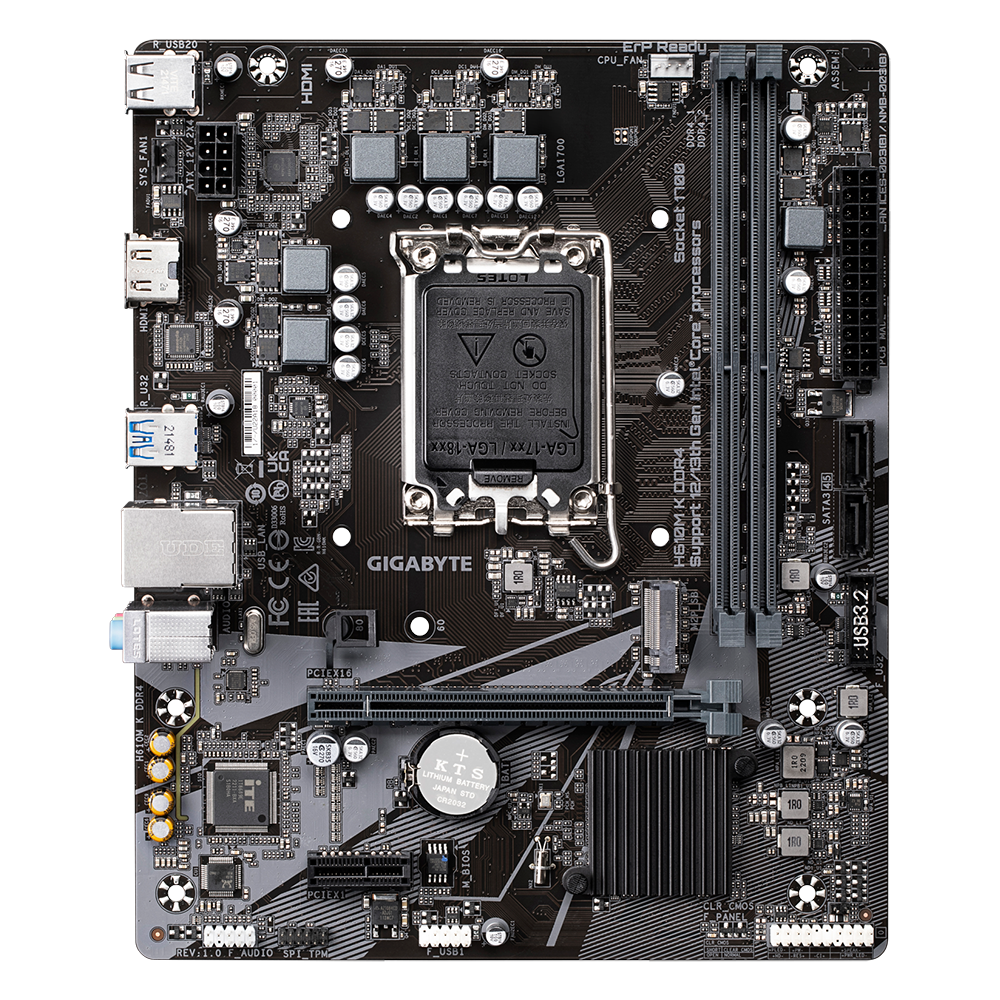 H610M K DDR4 (rev. 1.0) 主な特徴 | マザーボード - GIGABYTE Japan