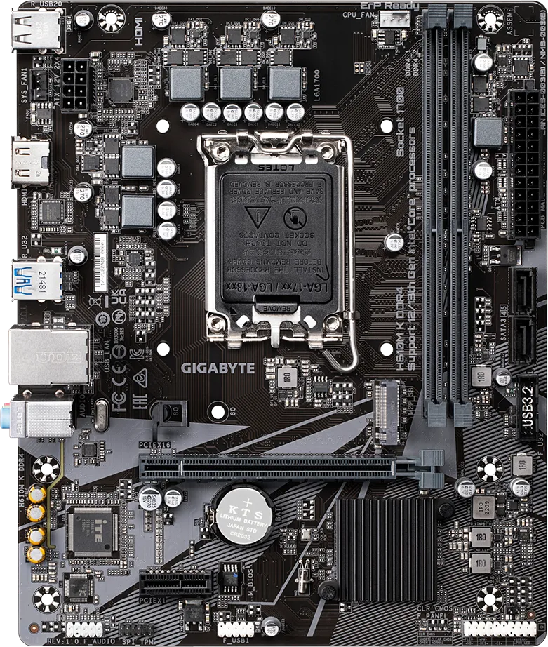 GIGABYTE H610M K MOTHERBOARD photo 2