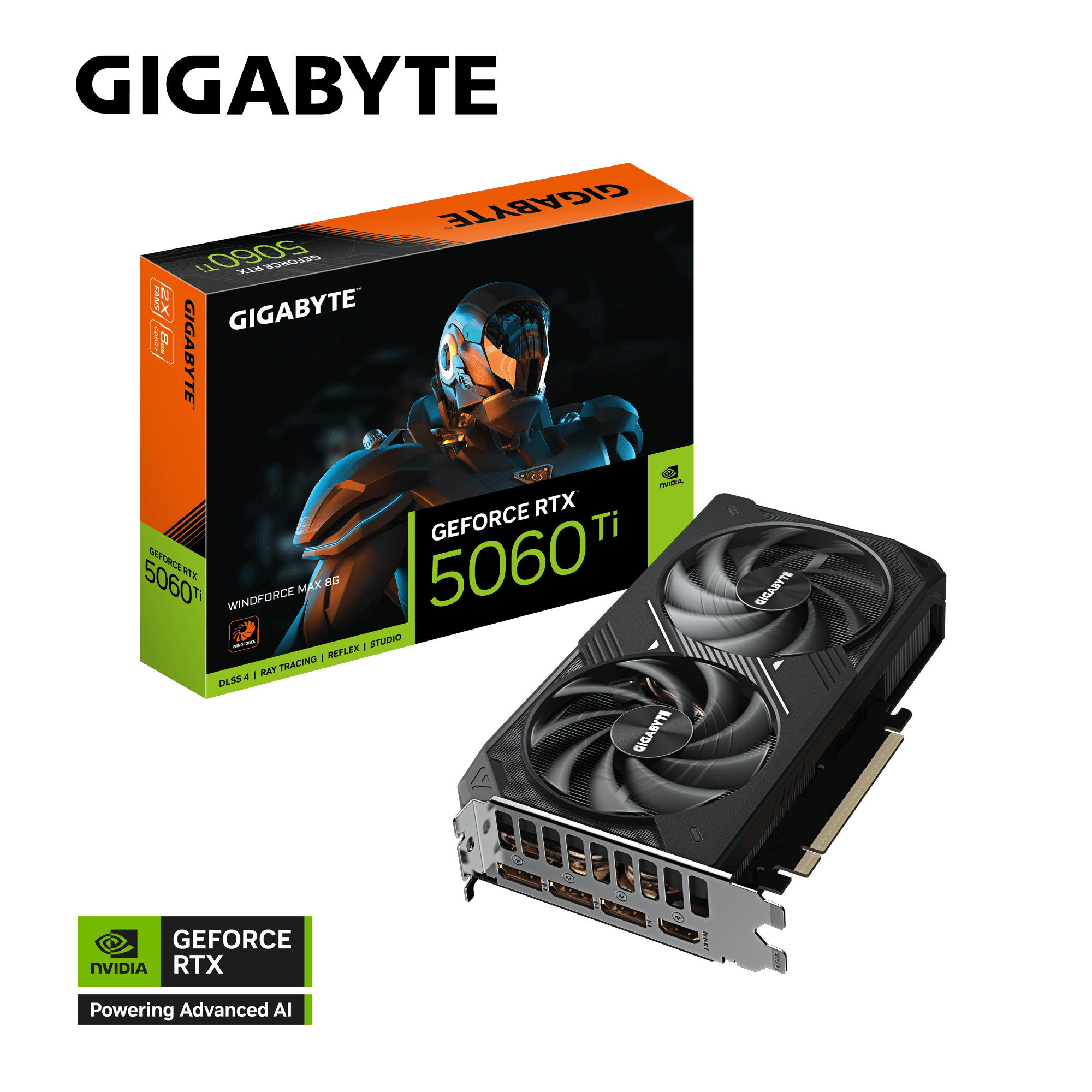 GeForce RTX™ 5060 Ti WINDFORCE MAX 8G