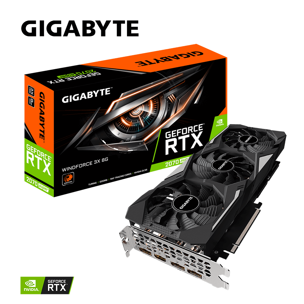 GeForce® RTX 2070 SUPER™ WINDFORCE 3X 8G(1.0/1.1)｜GIGABYTE