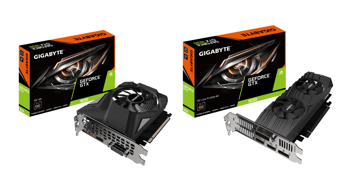 GIGABYTE пусна на пазара графичните карти с NVIDIA GeForce® серия GTX 1630