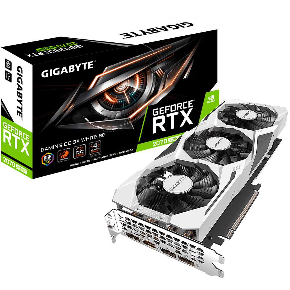 GeForce® RTX 2070 SUPER™ GAMING OC 3X WHITE 8G (rev. 1.0/1.1) Key 