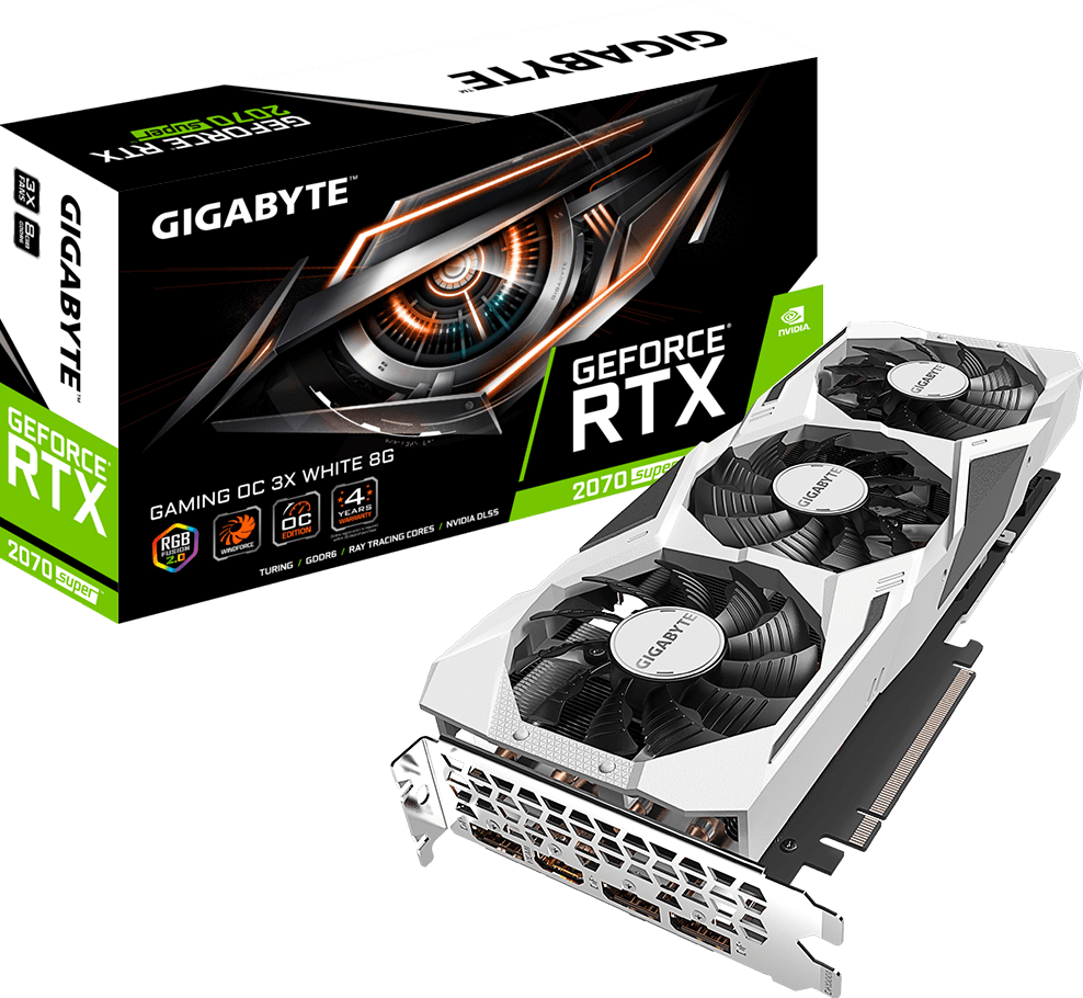 グラフィックスカード - GeForce® RTX 2070 SUPER™ GAMING OC 3X WHITE 8G