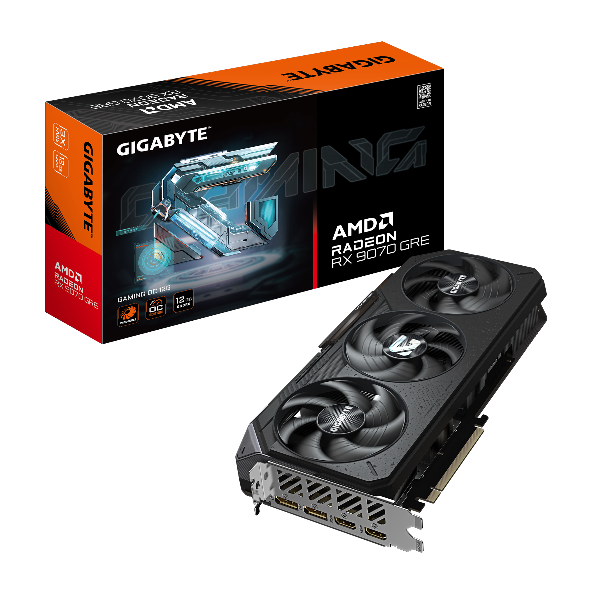 Radeon™ RX 9070 GRE GAMING OC 12G