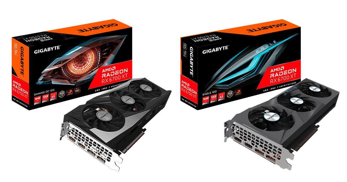 جيجابايت تطلق سلسلة كروت الجرافيك Radeon™ RX 6700 XT