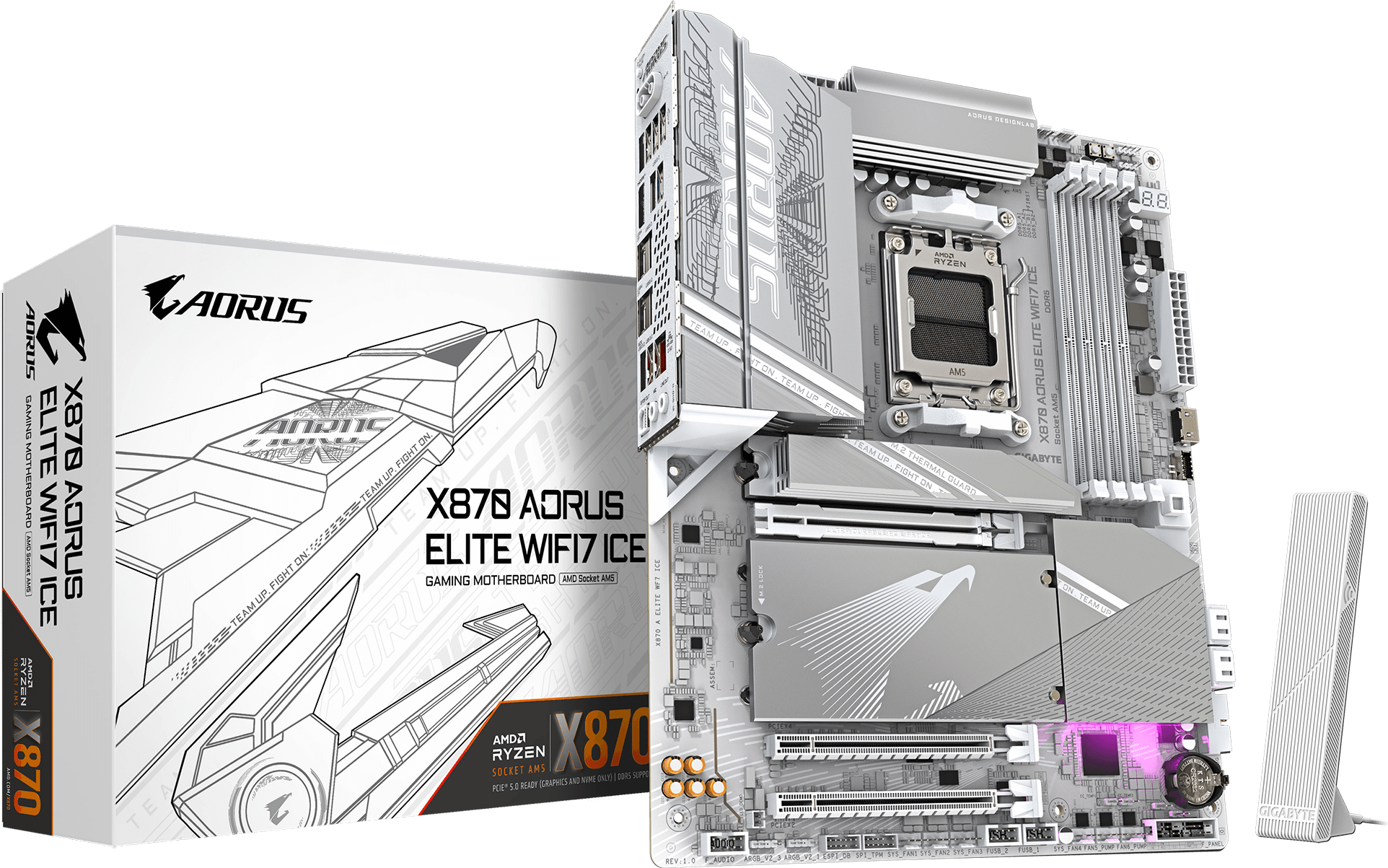 AORUS X870 GIGABYTE ICE WIFI7 Elite AORUS X870 GIGABYTE マザーボード ELITE PC | 株式会社ニューエックス - ICE WIFI7 マザーボード