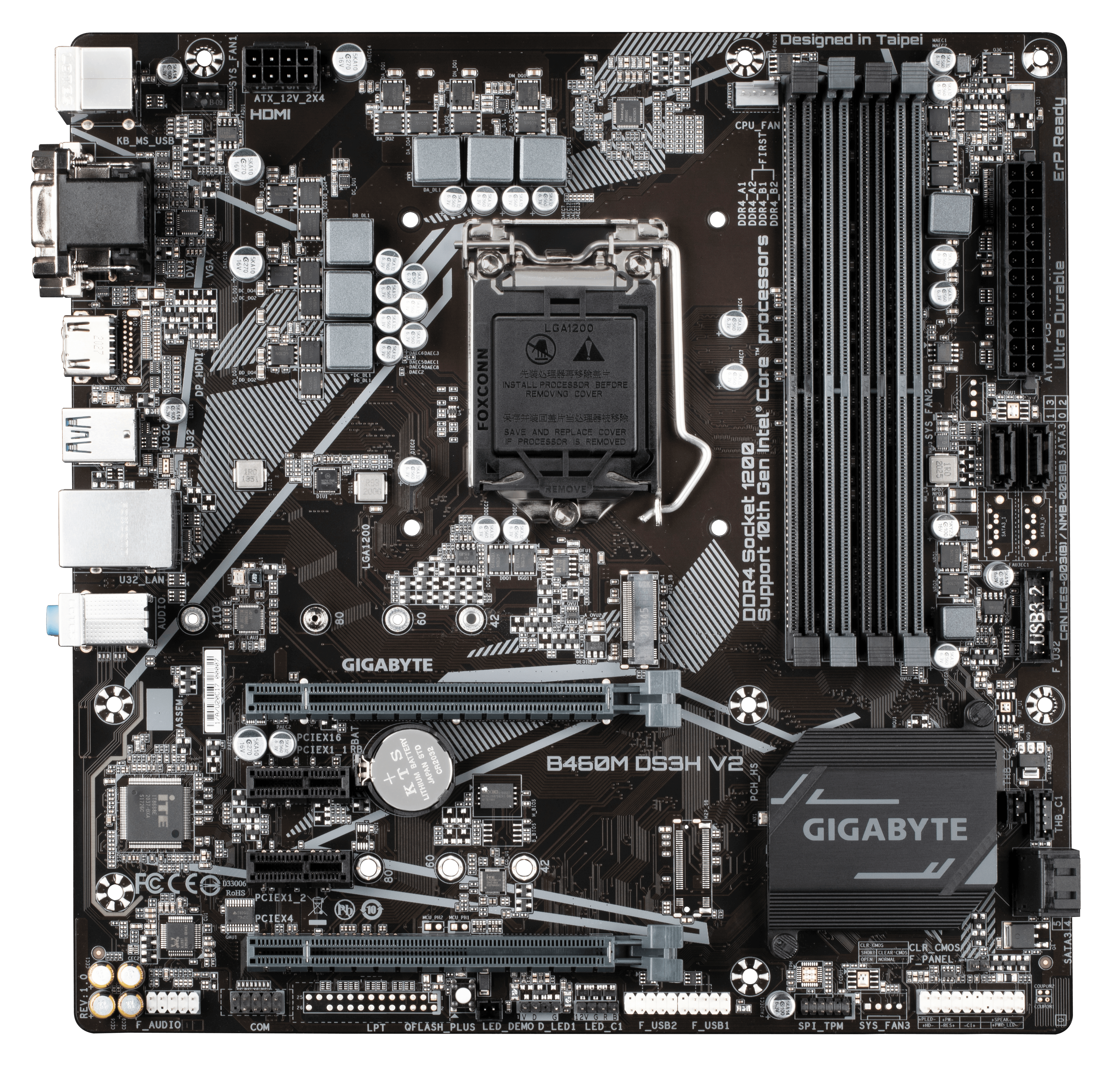 CPU 10400F / DDR4-16GB / B460M DS3H B460M DS3H V2 (rev. 1.0) Key Features | Motherboard