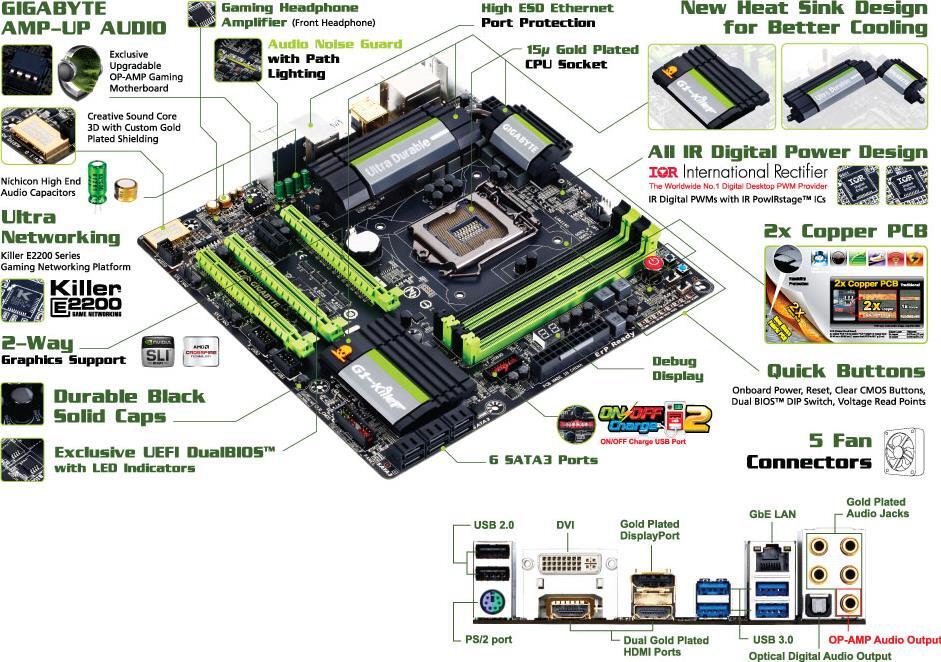 G1.Sniper M5 (Rev. 1.x) Motherboard - GIGABYTE Global