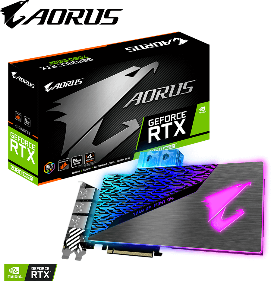 AORUS GeForce® RTX 2080 SUPER™ WATERFORCE WB 8G Graphics Card