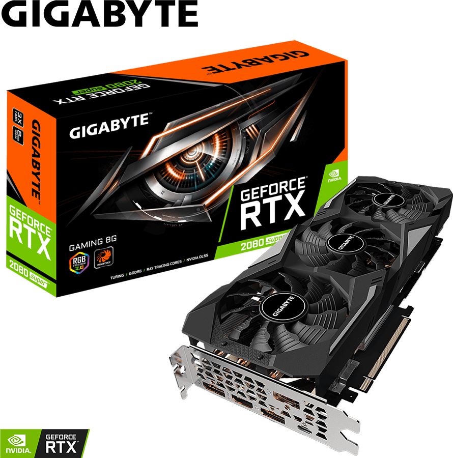 グラフィックボード・グラボ・ビデオカード GIGABYTE NVIDIA GeForce RTX2080Super 8G GeForce® RTX 2080 SUPER™ GAMING 8G (Rev. 1.0) グラフィックスカード