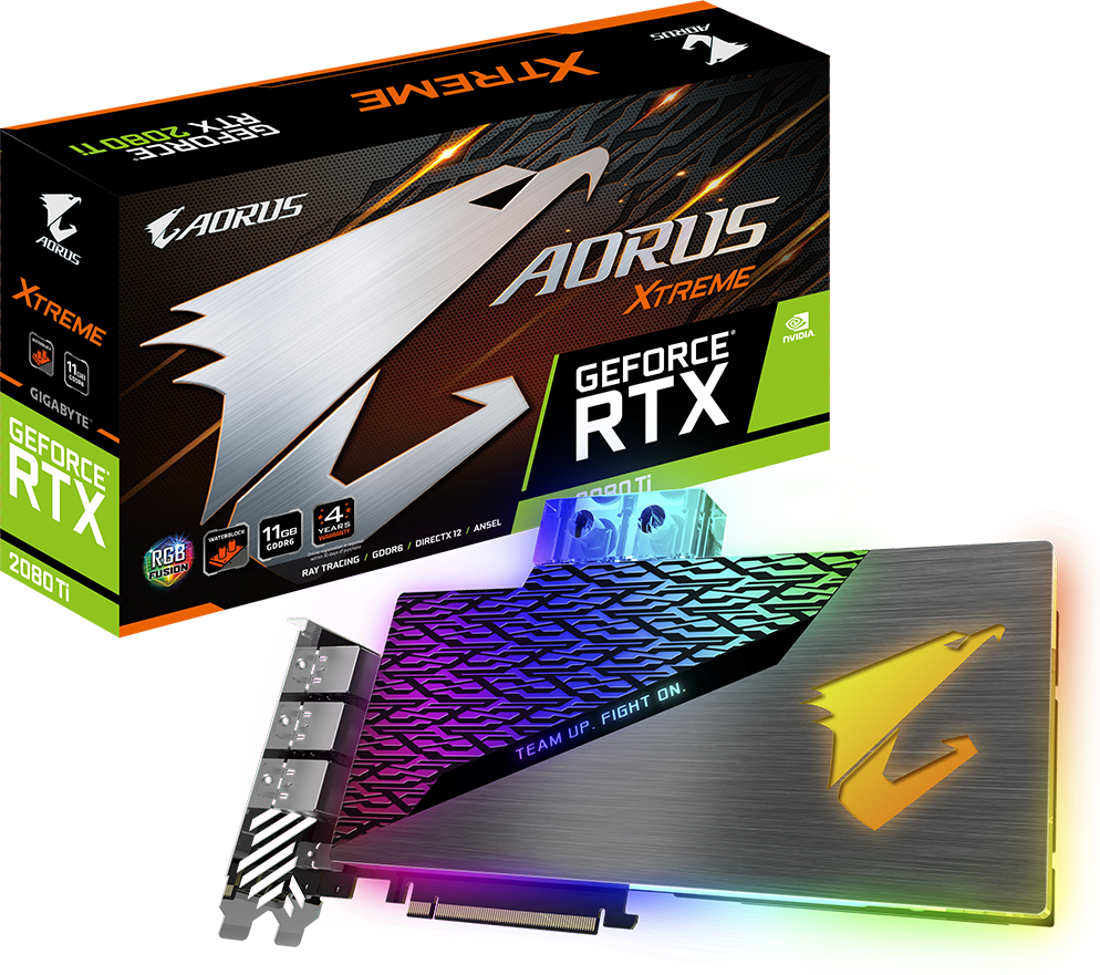 Carte Graphique - AORUS GeForce RTX™ 2080 Ti XTREME WATERFORCE WB 11G