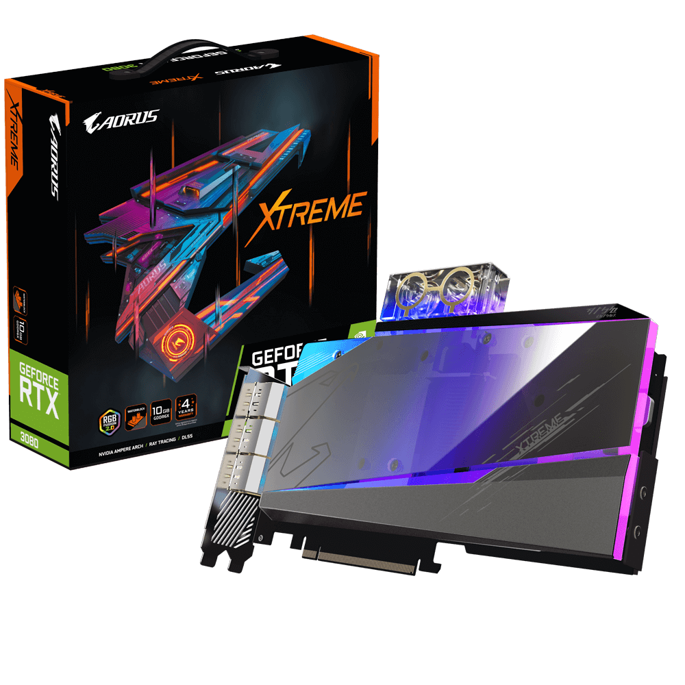 AORUS GeForce RTX™ 3080 XTREME WATERFORCE WB 10G｜AORUS