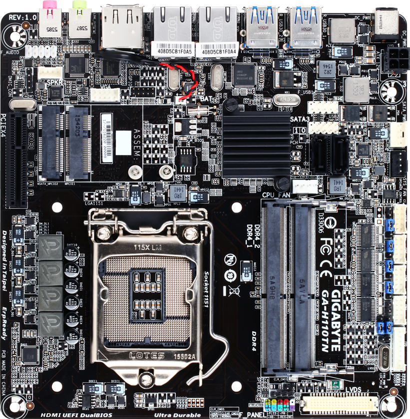 Moederbord - GA-H110TN