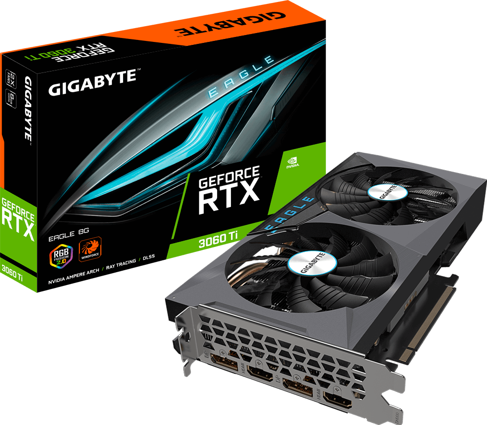 GeForce RTX™ 3060 Ti EAGLE 8G (Rev. 2.0) - GIGABYTE Global