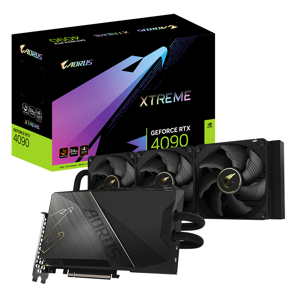 AORUS GeForce RTX™ 4090 XTREME WATERFORCE 24G (rev. 1.0) 主な特徴 | グラフィックスカード  - GIGABYTE Japan