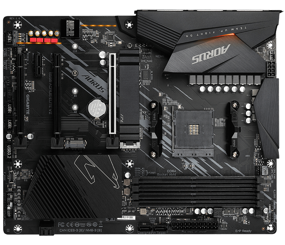 B550 AORUS ELITE V2 (rev. 1.0/1.1) 主な特徴 | マザーボード