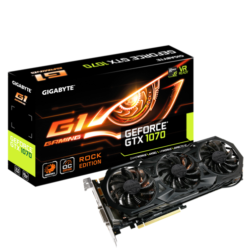 GeForce® GTX 1070 G1 ROCK 8G Key Features | Graphics Card