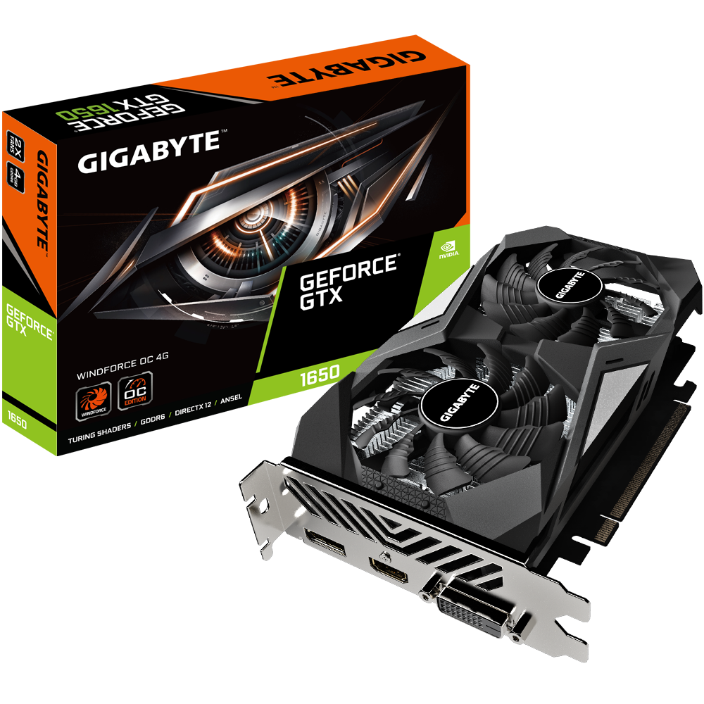 GeForce® GTX 1650 D6 WINDFORCE OC 4G
 (rev. 2.0)