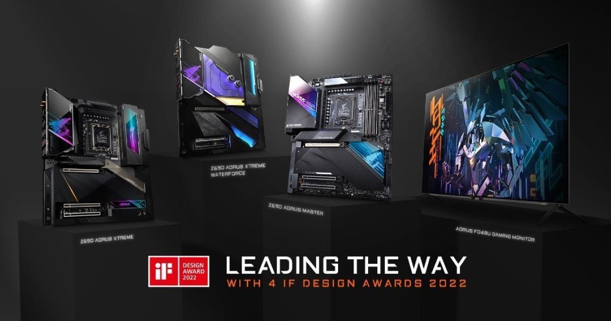 Four the Win! GIGABYTE Wins Big at iF Design Award 2022