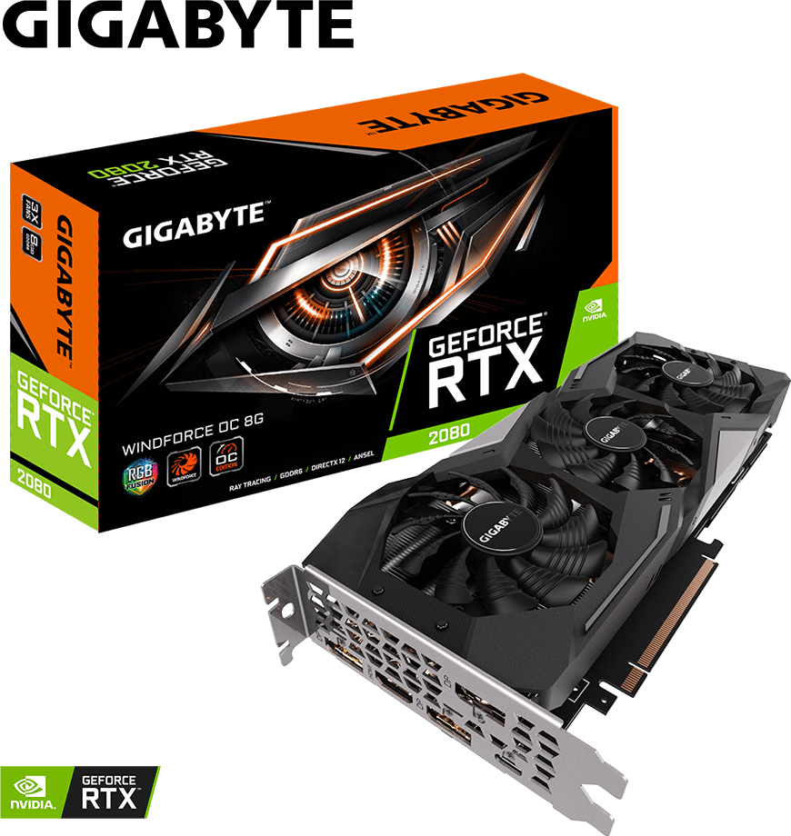 GeForce RTX™ 2080 WINDFORCE OC 8G - GIGABYTE Global