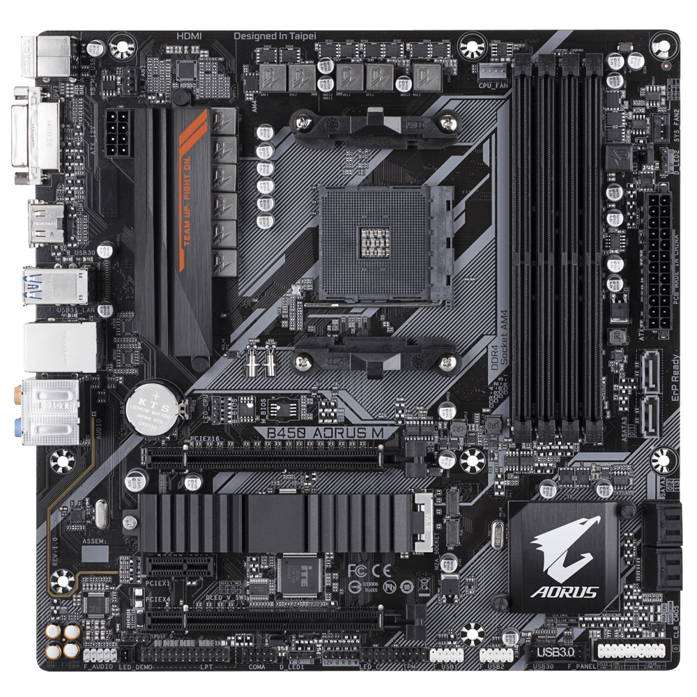 マザーボード GIGABYTE B450 Aorus M B450 AORUS M (rev. 1.x) Key Features | Motherboard