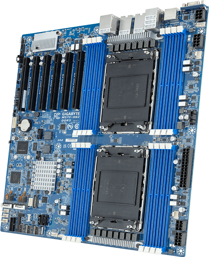 MS73-HB2 - Motherboard - 5th/4th Gen Intel® Xeon® Scalable - E-ATX DP 10Gb/s Broadcom Ethernet Controller