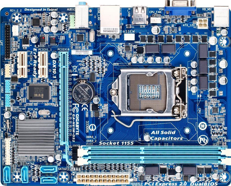 Moederbord - GA-H61M-DS2