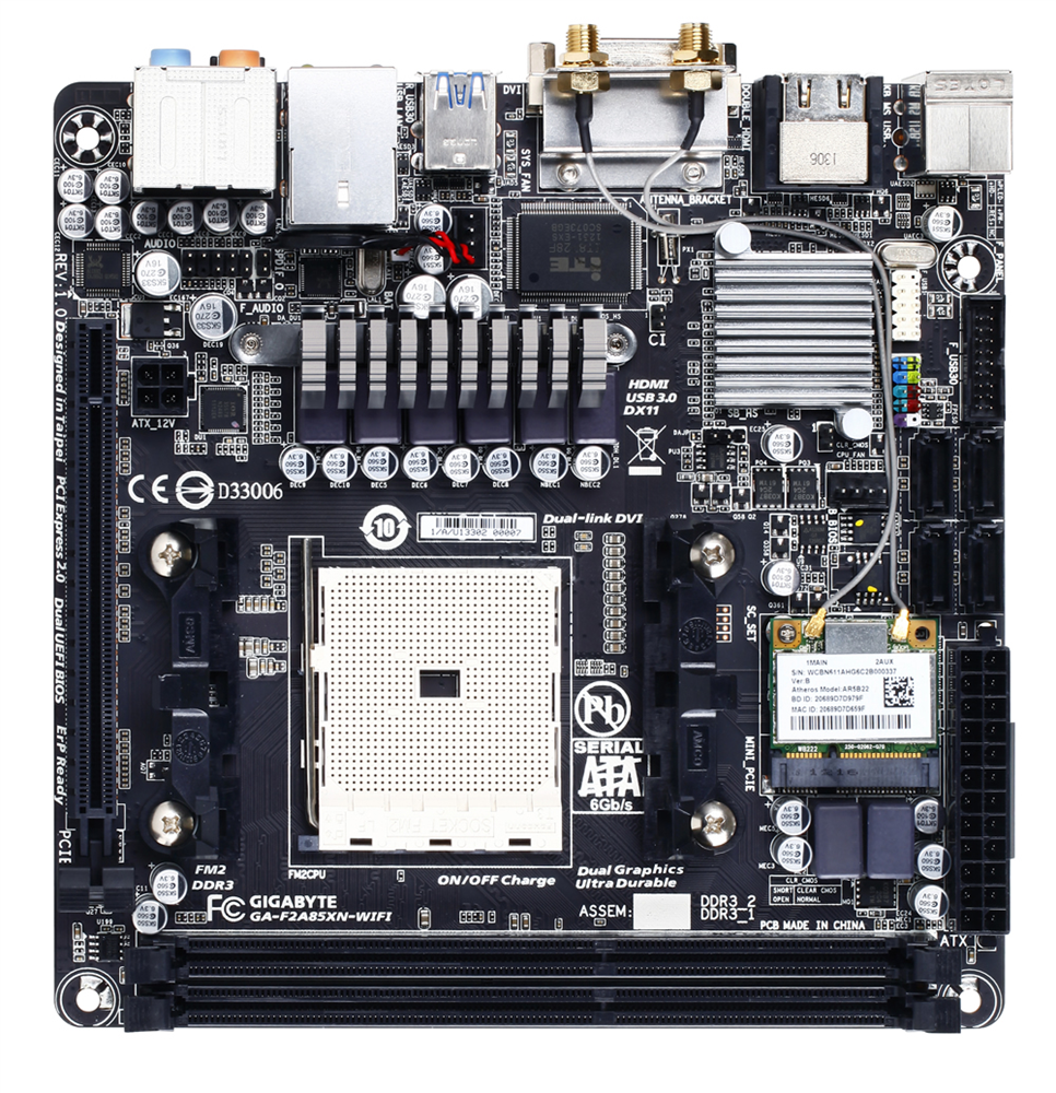 GA-F2A88XN-wifi　FM2 A10-6700T 16GB GA-F2A88XN-WIFI (rev. 3.0) Overview | Motherboard - GIGABYTE
