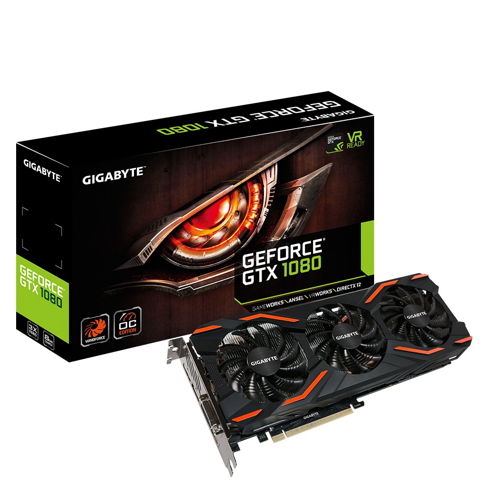 GeForce GTX 1080 WINDFORCE OC 8G Key Features Graphics Card