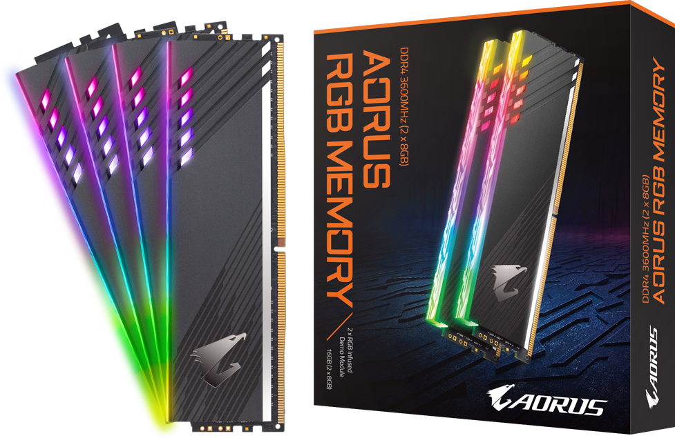 Memory - AORUS RGB Memory 16GB (2x8GB) 3600MHz (With Demo Kit)