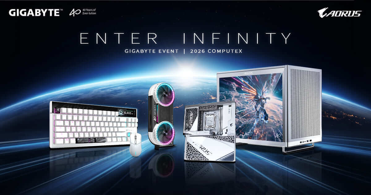 GIGABYTE EVENT Unveils the Full-Stack of New Products with “ENTER INFINITY” at COMPUTEX 2026