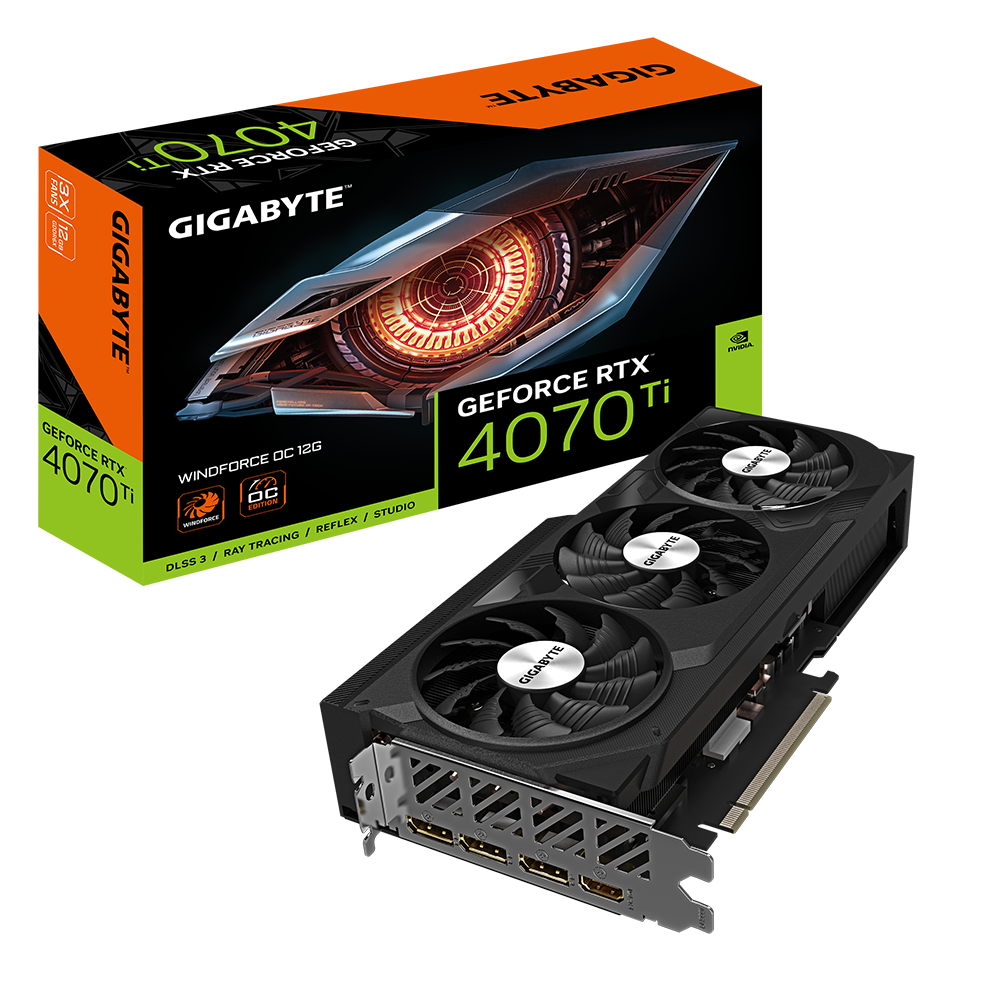 GeForce RTX 4070 Ti WINDFORCE OC 12G GIGABYTE 