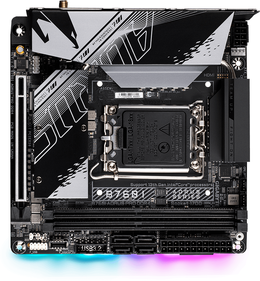 B760I AORUS PRO DDR4 (Rev. 1.x) - GIGABYTE Japan