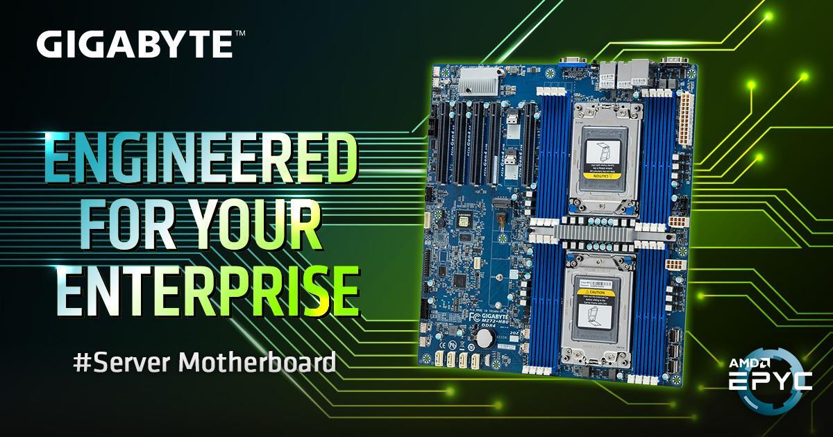 GIGABYTE、AMD EPYC™プロセッサ対応、デュアルでもコスト志向のサーバーボードを発表！